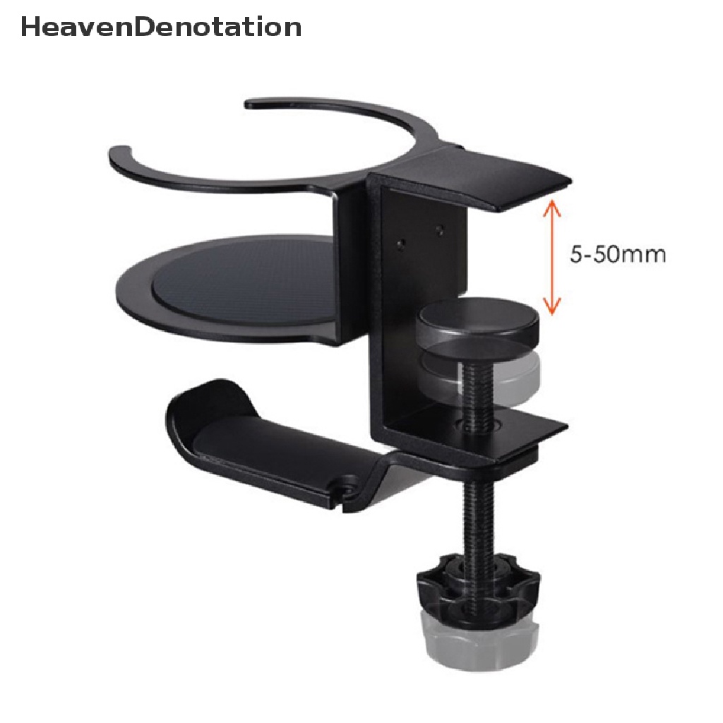 [HeavenDenotation] Headphone Dipasang Gantungan Cangkir Holder Headset Desktop Dinding Penjepit Berdiri Gantung Penyimpanan Headset Earphone Hook HDV