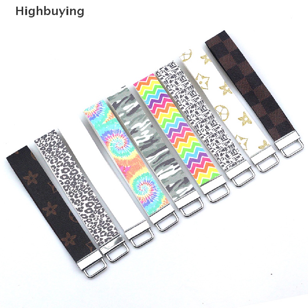 Hbid Bermotif Gelang Kulit Tali Panjang PU leather key chain pendant Gelang anti Hilang Gantungan Kunci Glory