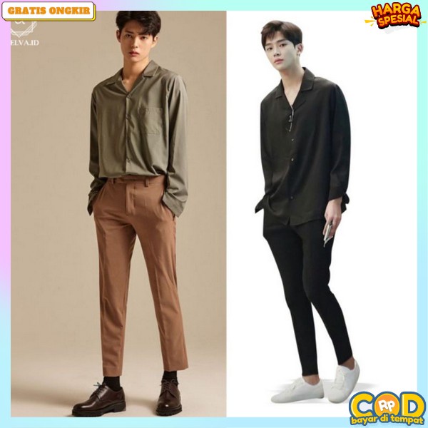 Kemja Kerah Murah Baju Kemaja Terbaru 2023 Baj Ke Kemeja Polos Pria Lengan Panjang Buju Kemejs Tebal