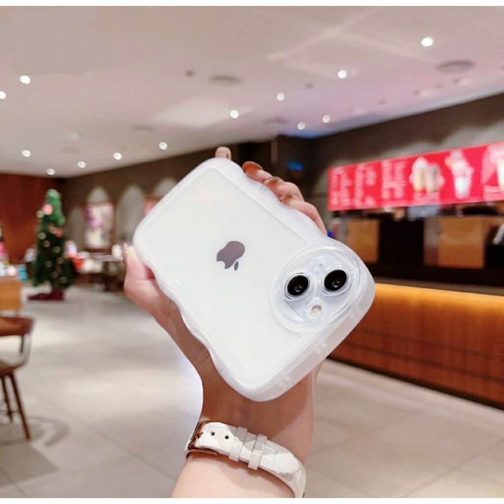 BD - Softcase Gelombang Clear Oppo A74 4g A76 A95 4G A96 A5s A7 A12 A11k