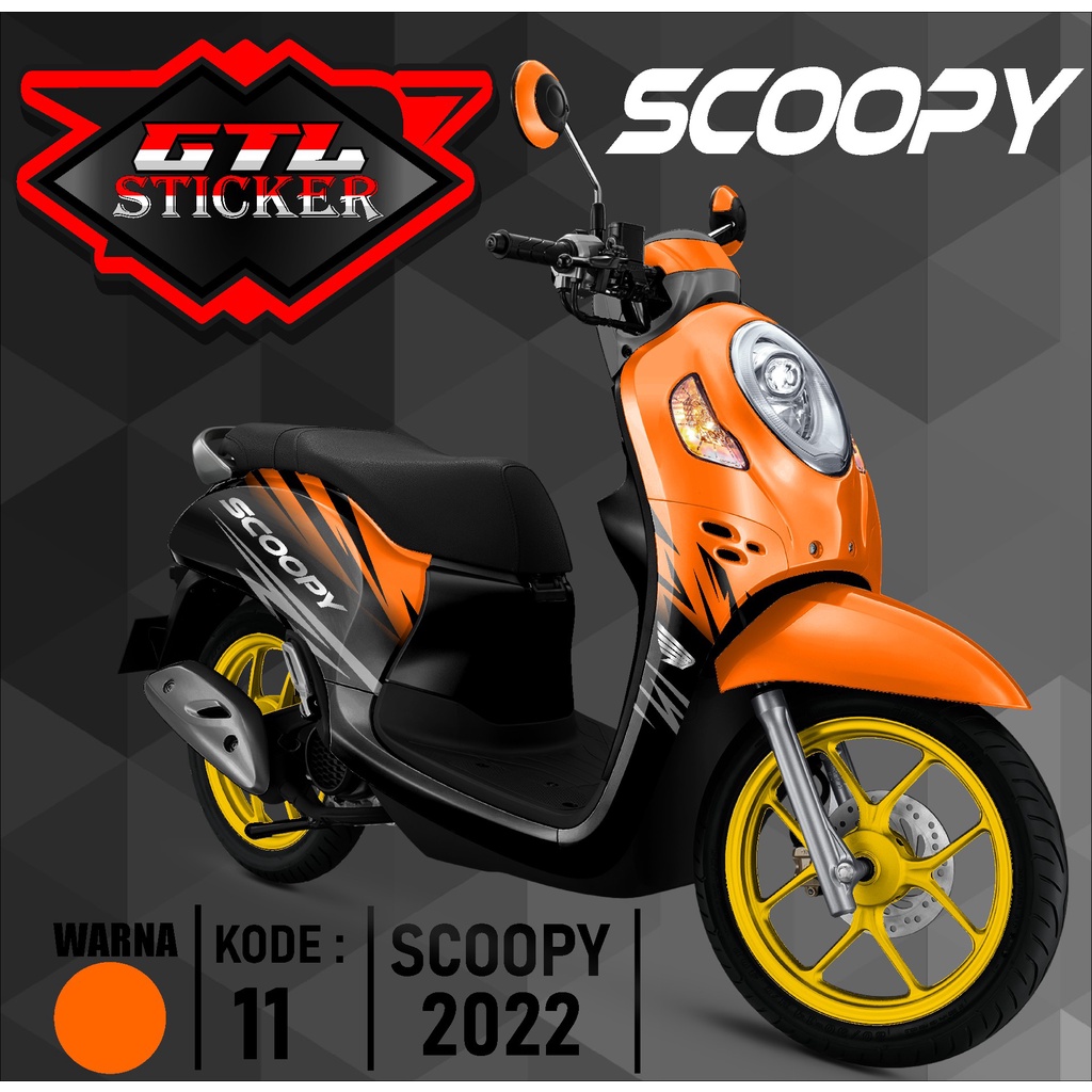 Sticker Decal Full Body Motor ScOopy New Fi 2021-2023 Dekal Setiker Striping Scoopy Fi new Variasi M