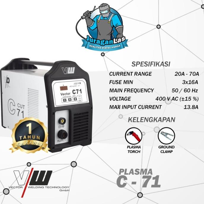Vector C-71 Mesin DC Plasma Cutting 70A