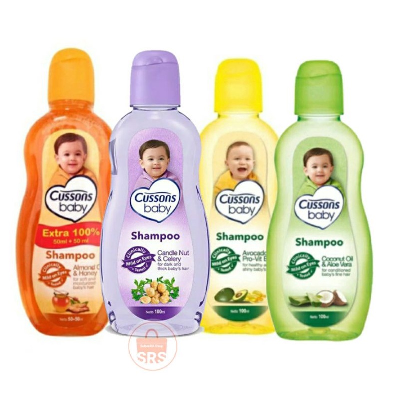 Cussons Baby Shampo Extra 100% 200ml /100 ml Candle Nut &amp; Celery | Almond Oil &amp; Honey SHAMPOO BAYI