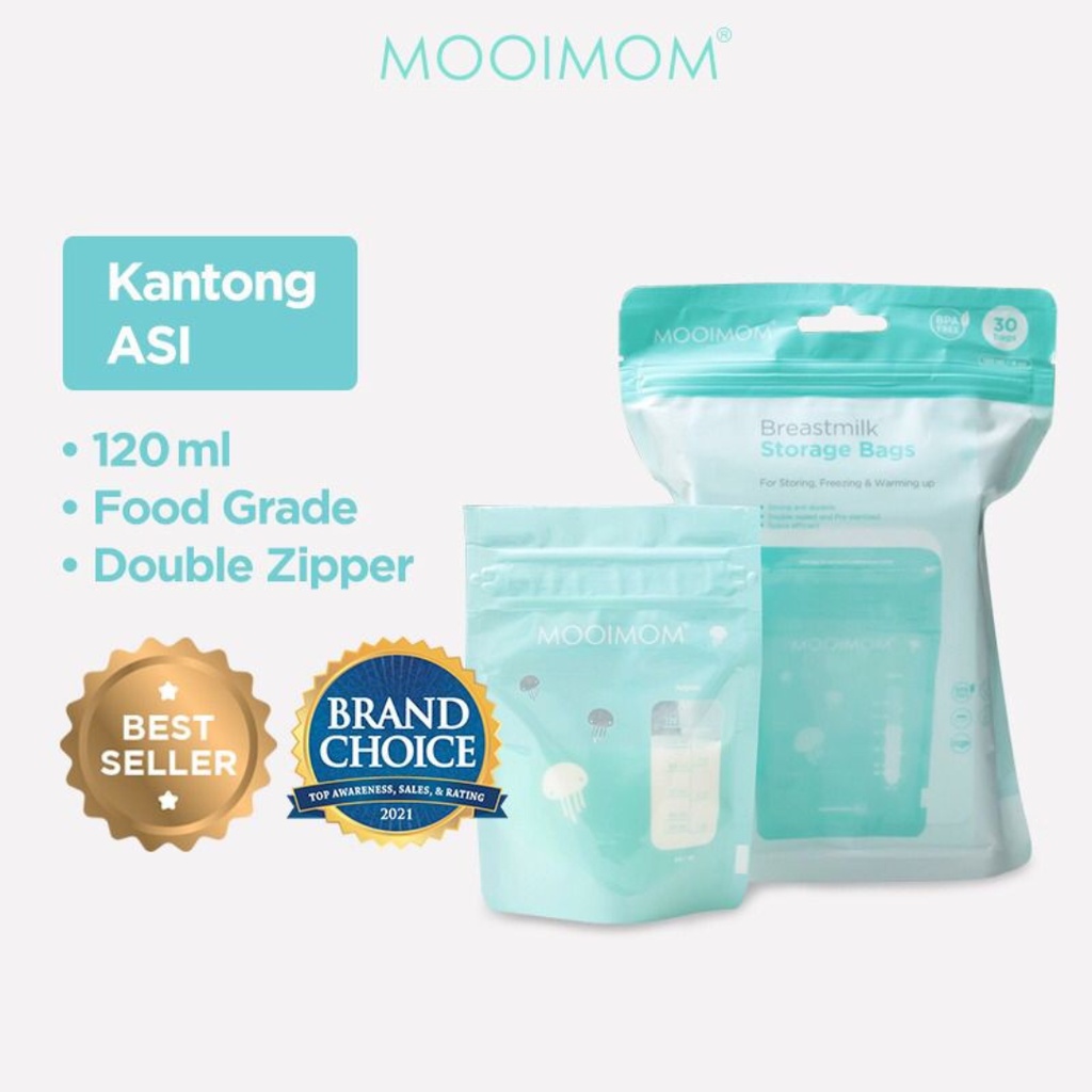 MOOIMOM Kantong ASI 120ml | Breastmilk Storage Bags