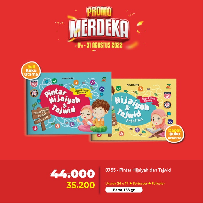 

Hot Sale!! Buku Anak Pintar Hijaiyah Dan Tajwid