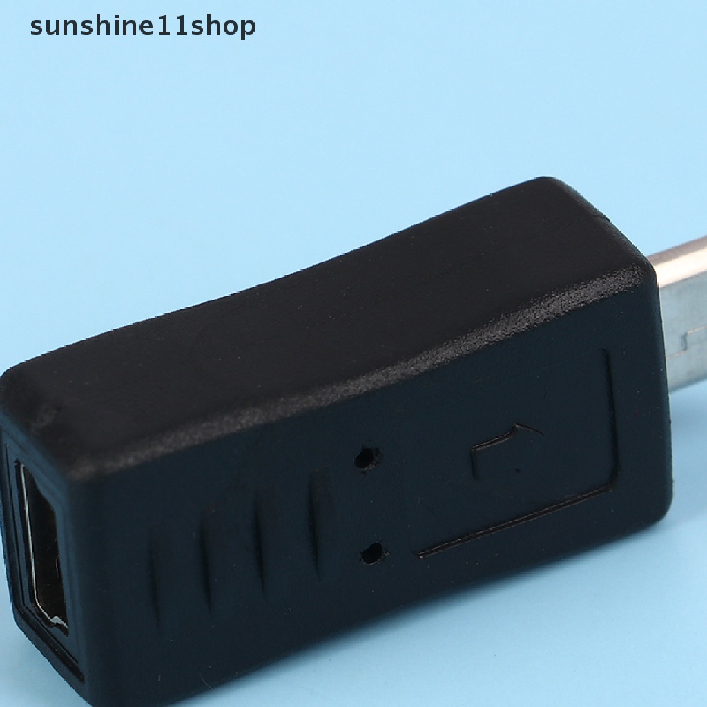 Sho Mini USB 5Pin Male to Micro USB Female Bentuk MP3 Adapter Converter N