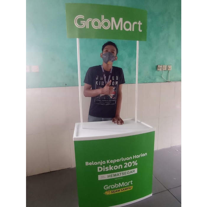 

Terlaris Event Desk / Booth Stand Portable / Promotion Desk Full Colour Desk