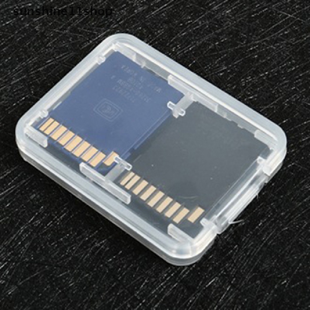 Sho 1PC Tempat Pelindung Micro Box Untuk SD SDHC TF MS Memory Card Storage Case Box N