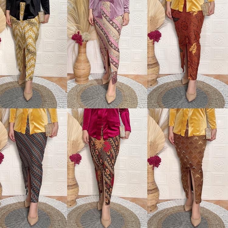 Murah ROK SPAN batik BELAH DEPAN / SEPAN belah