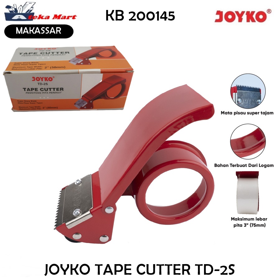 

JOYKO TAPE CUTTER BESI TD-2S PEMOTONG ISOLASI OPP TAPE