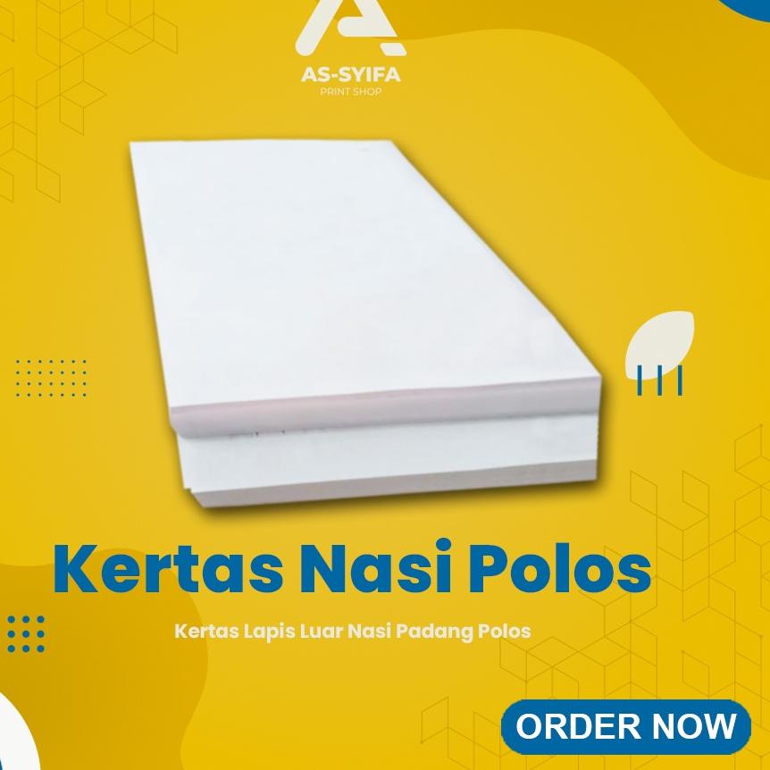 ➨ Kertas Bungkus Nasi Padang Koran Polos 30 cm x 43 cm ♦