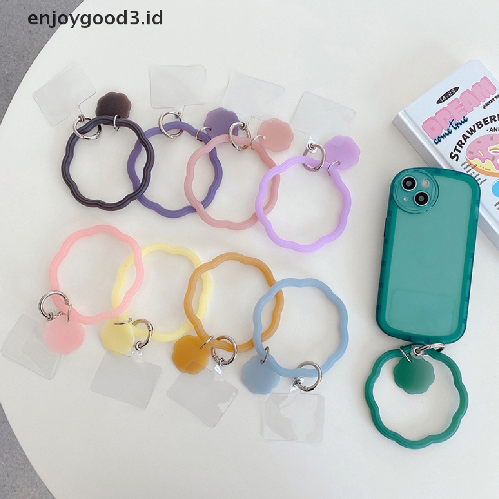 【 Rready Stock 】 Universal Hanging Ring Rope Mobile Phone Case Large Wave Silicone Bracelet Key Ring Cellphone Strap Anti-Lost Lanyard Outdoor Sports Silicone Bracelet （ ID ）