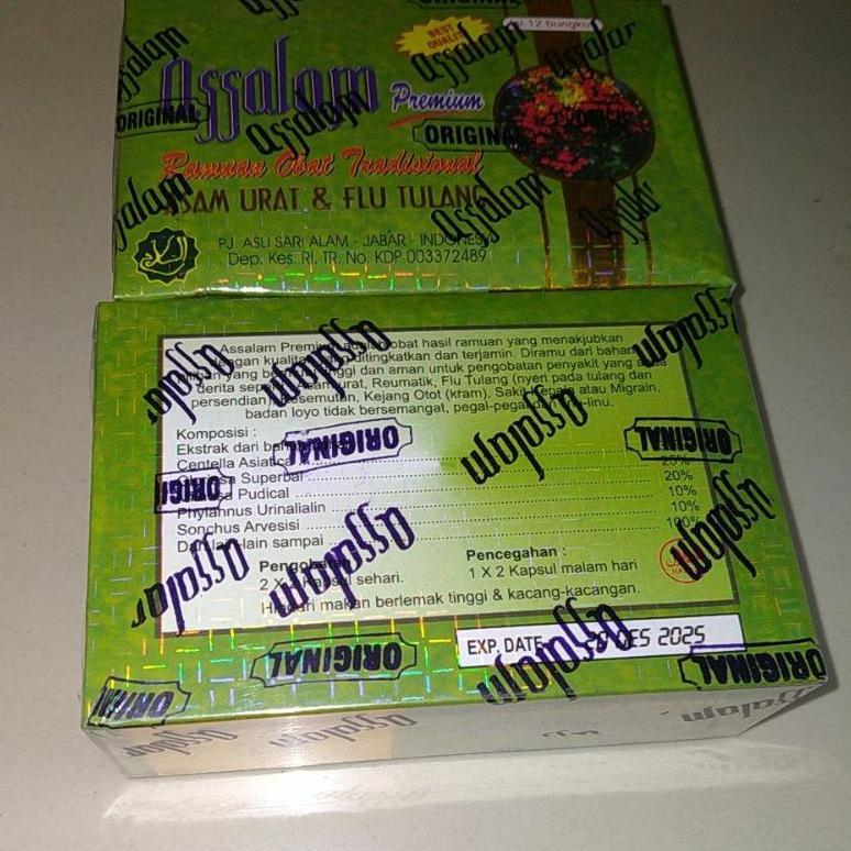 

Spesial 2.2 Ramuan obat tradisional asam urat dan flu tulang assalam jamu kapsul original ...,,