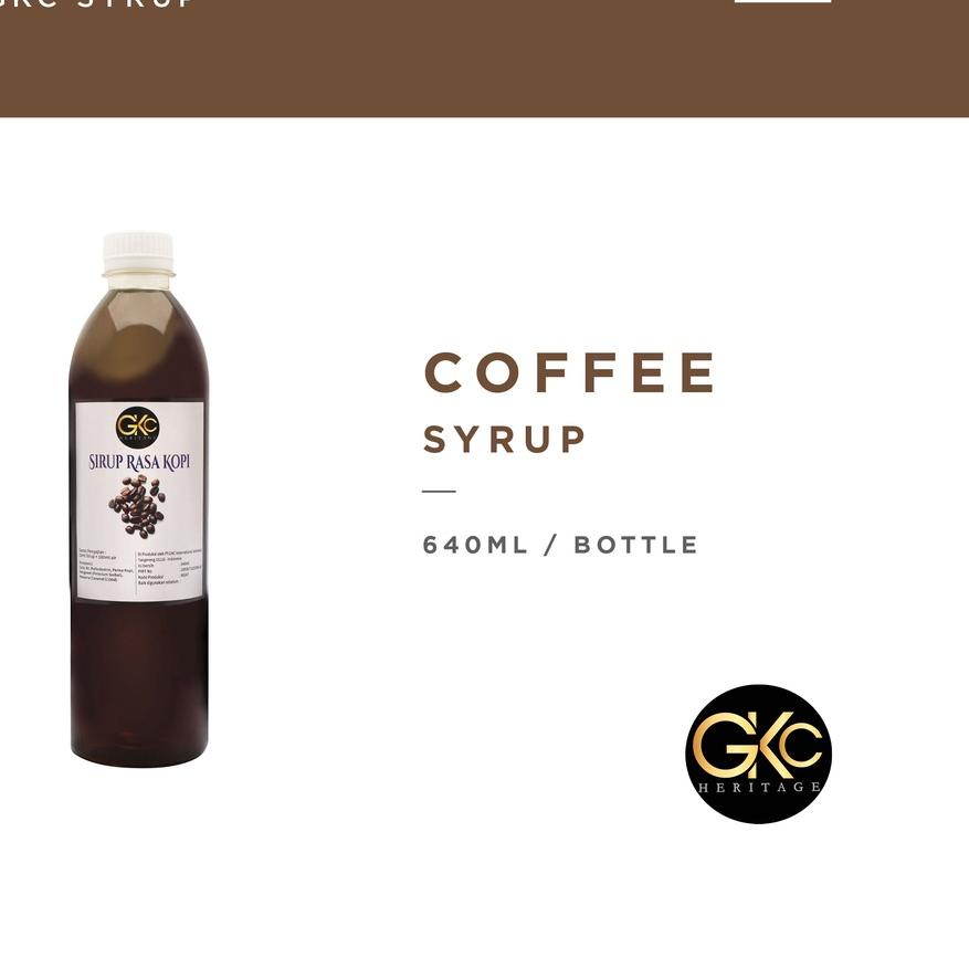 

❅ Sirup Kopi / Coffee Syrup Minuman GKC Heritage 640 ml (Import Quality) ♛