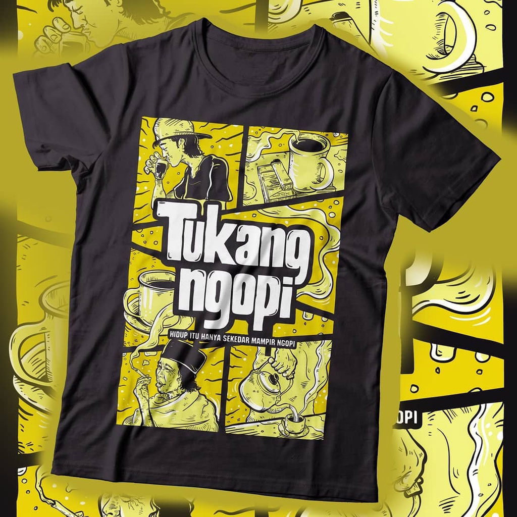 Kaos Ngopi kaos ngopi pria Kaos ngopi Ngaji, Kaos Ngopi Kata-Kata, Kaos Ngopi Santri, Kaos Ngopi dul