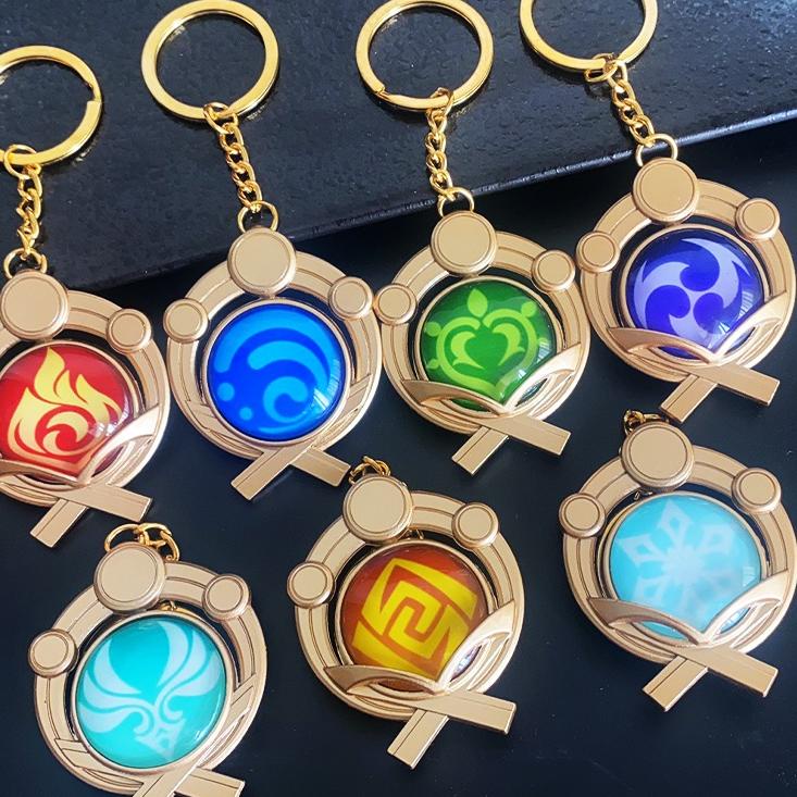 ⅎ Genshin Impact keychain Genshin impact eyes of god keychains Acrylic keychain Genshin Impact Visio