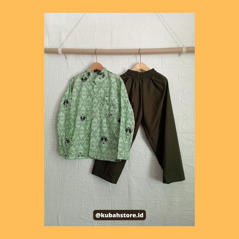 (COD) SERAGAM SEKOLAH ANAK BATIK TK / RA / PUTRA / HIDAYATULLAH