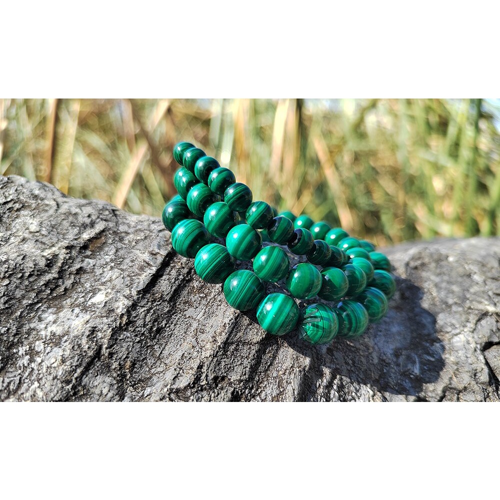 Gelang Ku Natural Malachite Women Jewelry Natural Stone Stretch