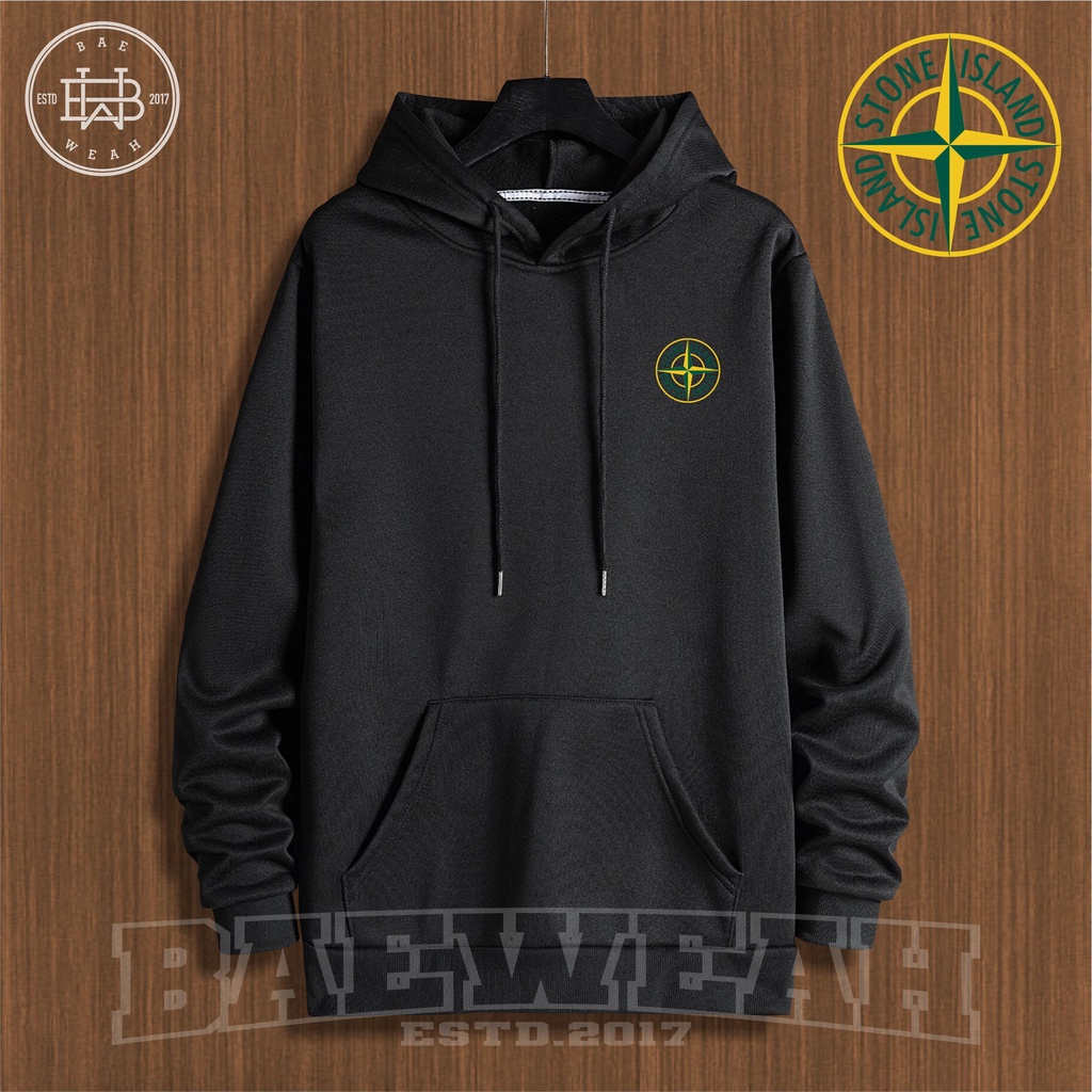 TERMURAH  COD Jaket Sweater Hoodie Pria Distro STONE ISLAND Big Size Jumbo M - XXL-SWEATER KEKINIAN