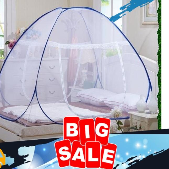 ➴ Kelambu Tempat Tidur Anak 180 x 200cm Klambu Tenda Kotak Perempuan Murah Anti Debu Aksesoris Tidur