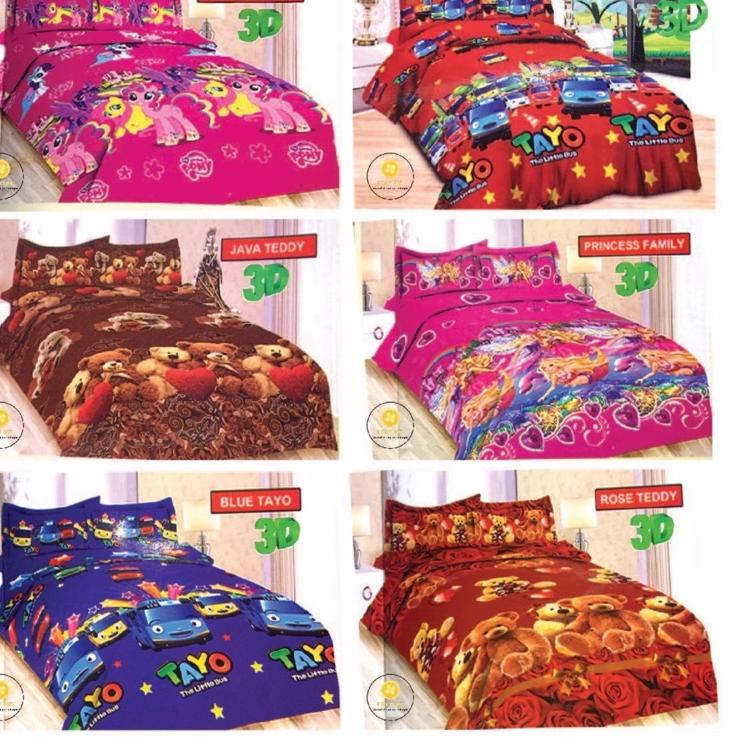 ☞ Sprei BONITA Motif Anak Terbaru 3D Disperse (BISA ) ukuran 180x200, 160x200 ▼