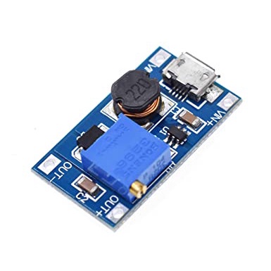 A117 DC-DC Boost Step up Adjustable Converter Micro USB 2-24V to 5v-28V 6v 9v 12v 24v