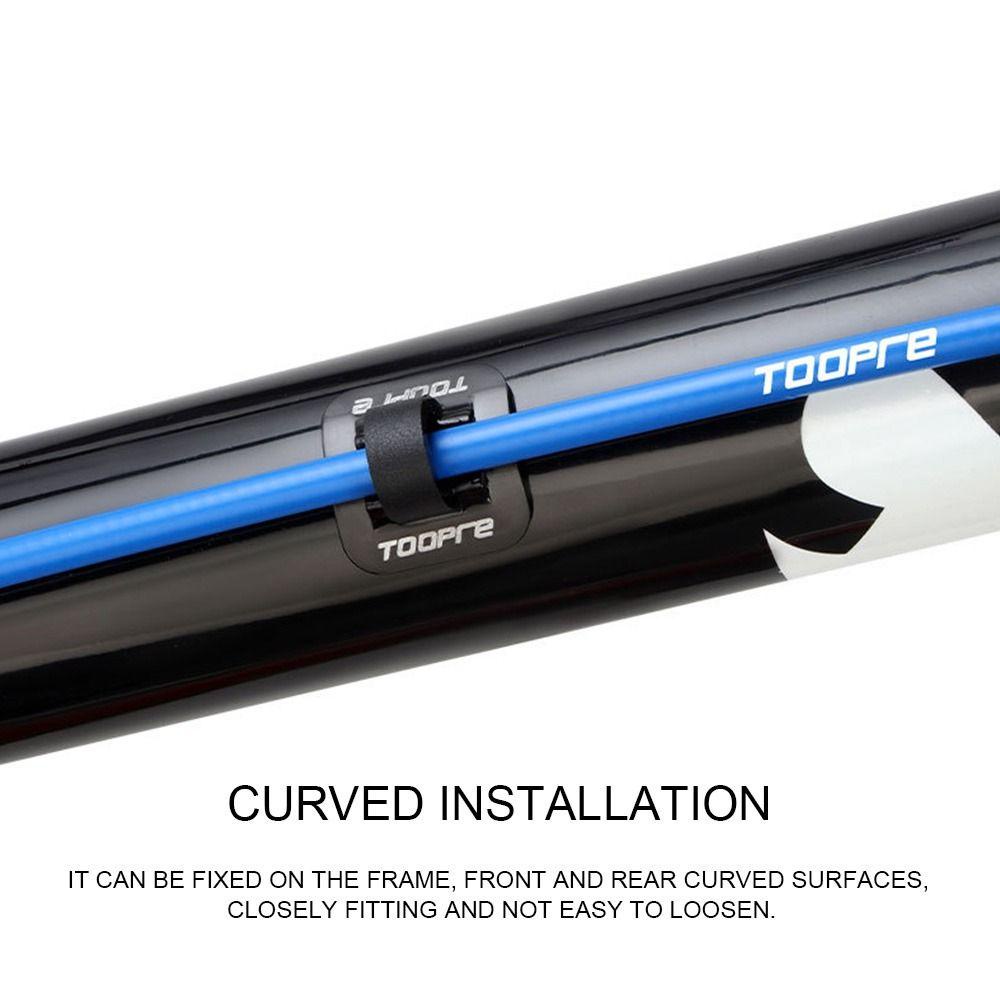 R-FLOWER 5/10pcs Penjepit Tetap Aluminium Set Kabel Rem Sepeda Tabung Minyak Bingkai U Gesper