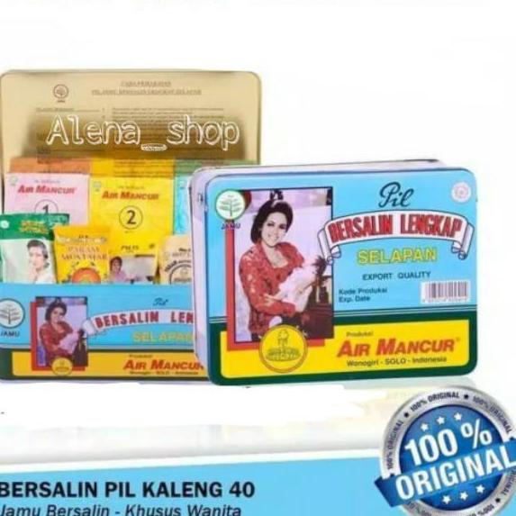 

Limited |KSH|Jamu Pil Bersalin Lengkap Salapan Kaleng 40hari exp 2024