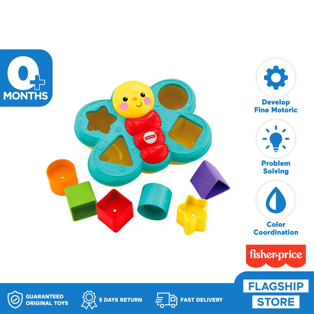 Fisher Price Butterfly Shape Sorter - Mainan Edukasi Anak Bayi Balita