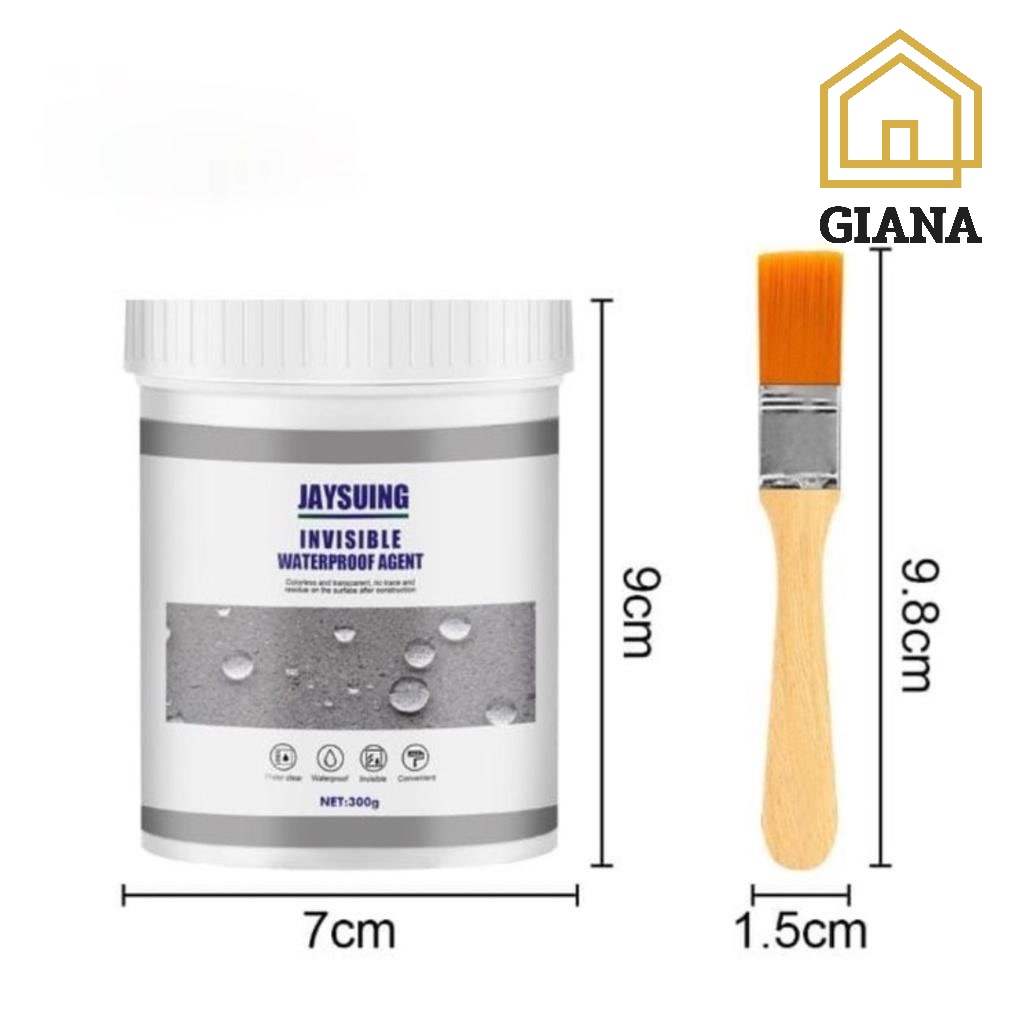 ASLI ORIGINAL Jaysuing 100gr dan 300gr Lem Anti Bocor Transparan Gratis Kuas Waterproof Insulating Sealant Jaysuing