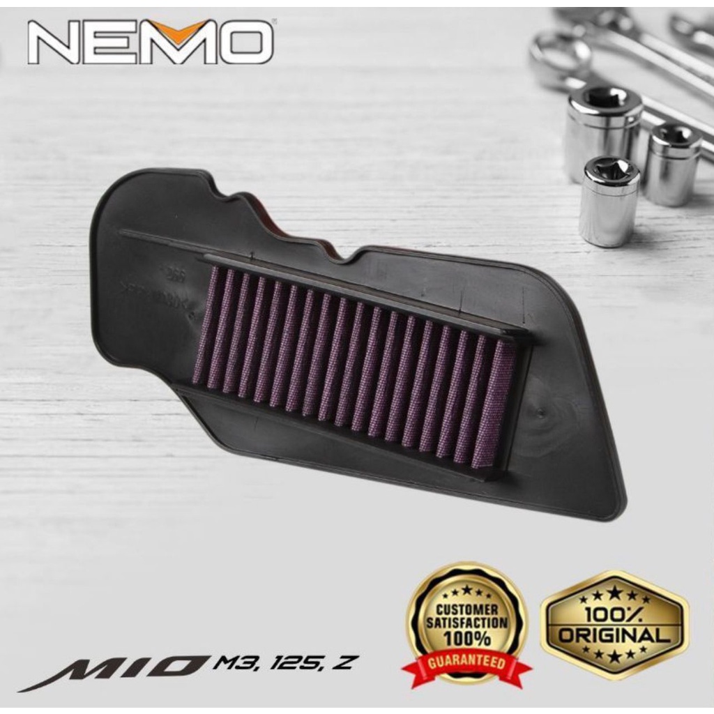 Saringan Filter Udara Mio M3 Mio Z S/Soul GT 125/Fino 125/Xride 125 New Nemo Original PNP - Charmoto