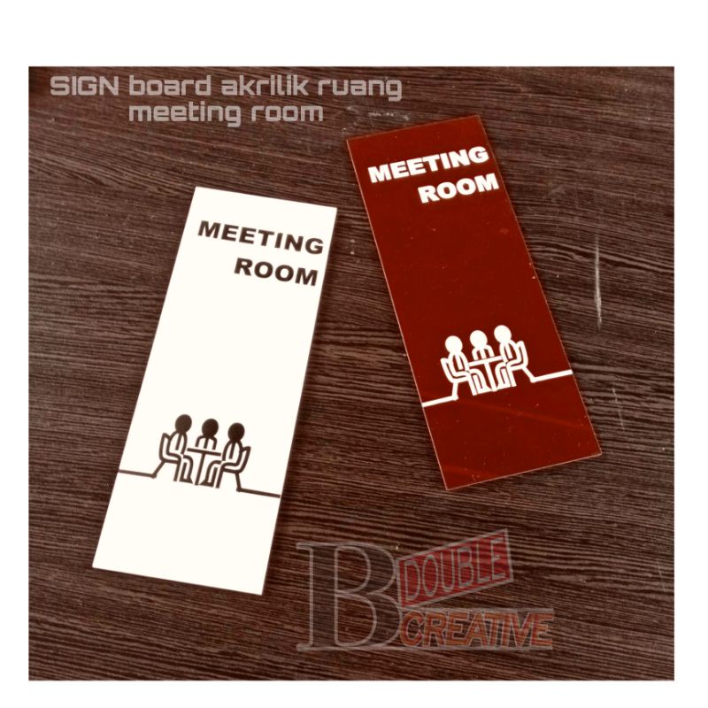 

Sign Board Akrilik MEETING ROOM