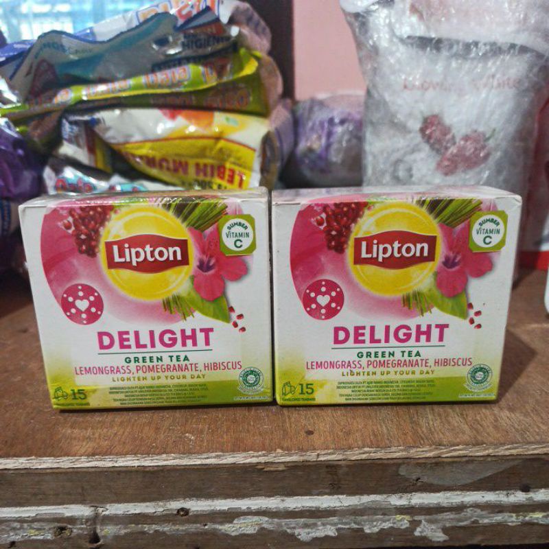 Teh Celup Lipton Delight Green Tea 15pcs