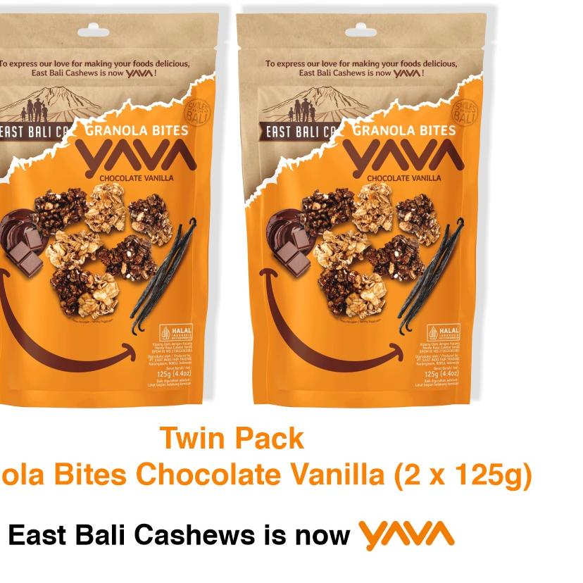 

☂ YAVA Twin Pack Granola Bites Chocolate Vanilla (2 x 125g) ☎