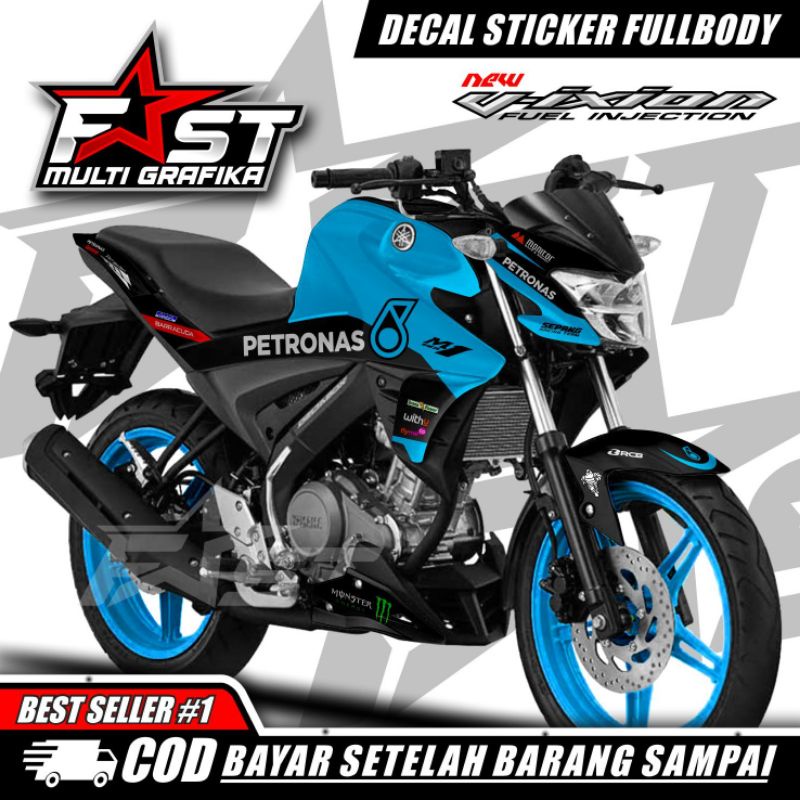 DECAL VARIASI VIXION R NEW FULL BODY MOTIF PETRONAS