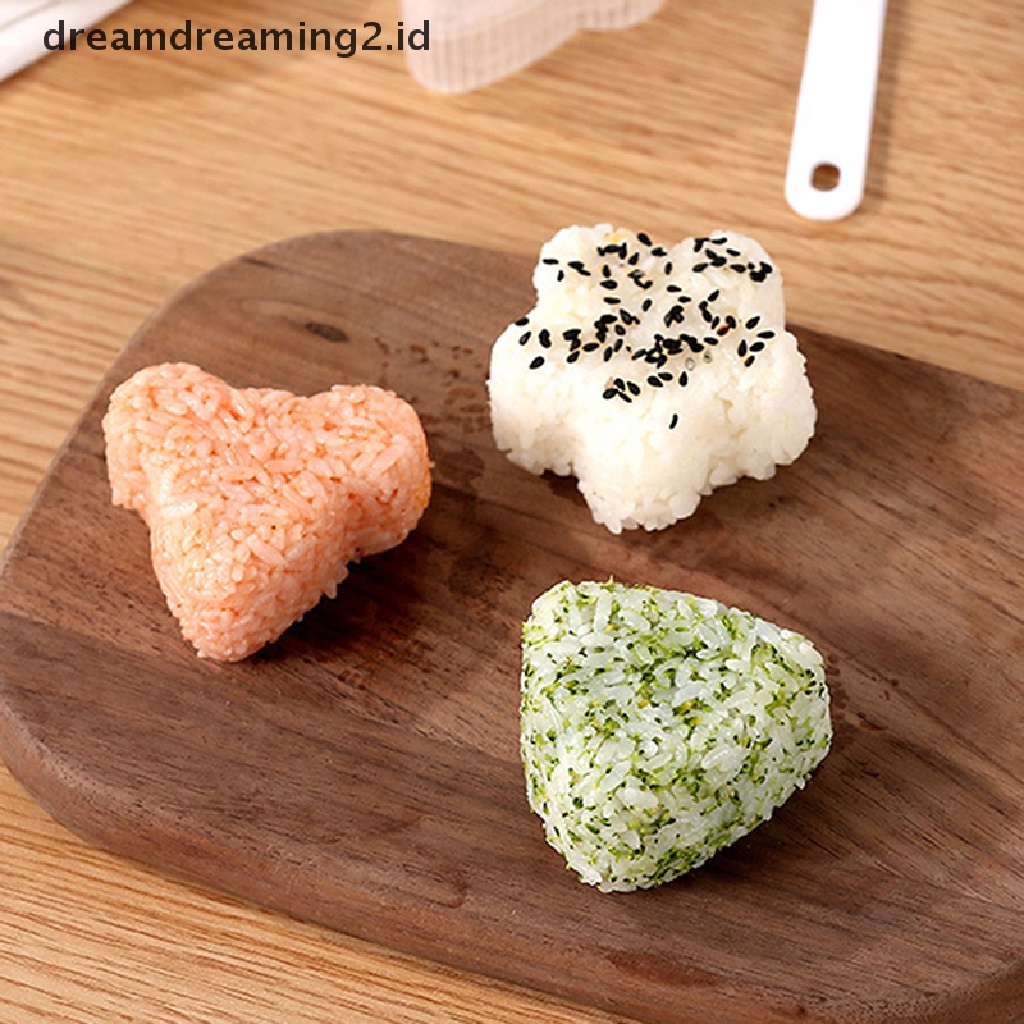 (dream) Cetakan Sushi Maker Rice Ball Food Press Kitchen Gadget Sandwich Nori Onigiri Mold.