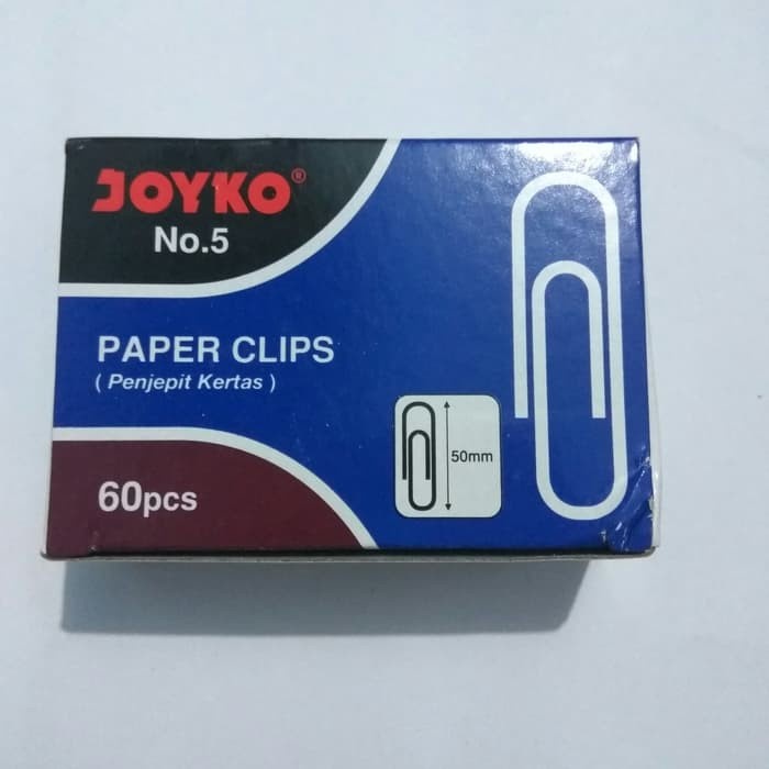 

Terlaris Paper Clip No. 5 Merk Joyko ( Isi 10 Kotak Kecil )