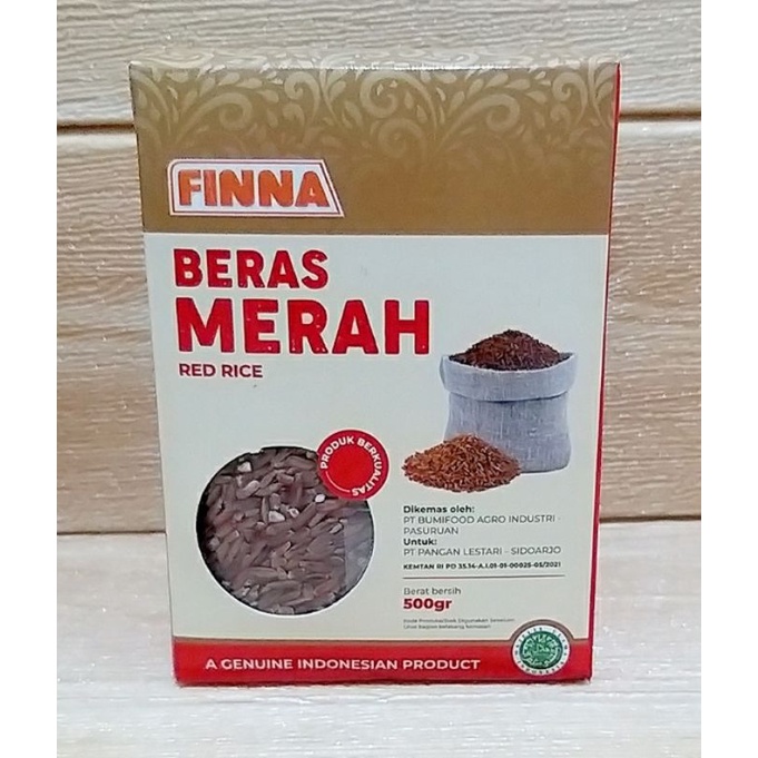 

✔MURAH Beras Merah Merk Finna 500gr / Beras Merah