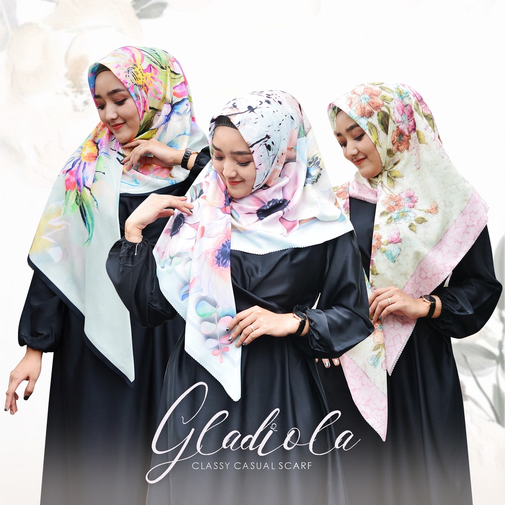 Kerudung Segi Empat 110x110 | Hijab Voal Premium | Jilbab GLADIOLA Series