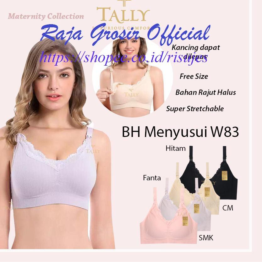 Terpercaya BH MENYUSUI TANPA KAWAT TALLY W83 SEAMLESS / BRA MENYUSUI MATERNITY HALUS & LEMBUT TALLY 