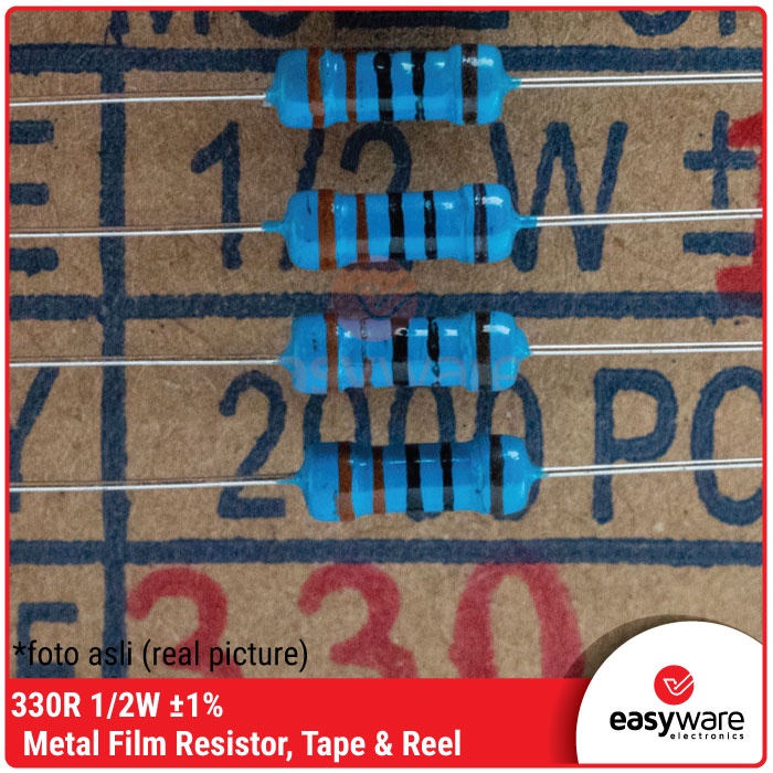 Resistor 330 Ohm 1/2W 1% Metal Film Resistor 330R 0.5 Watt 0.5W