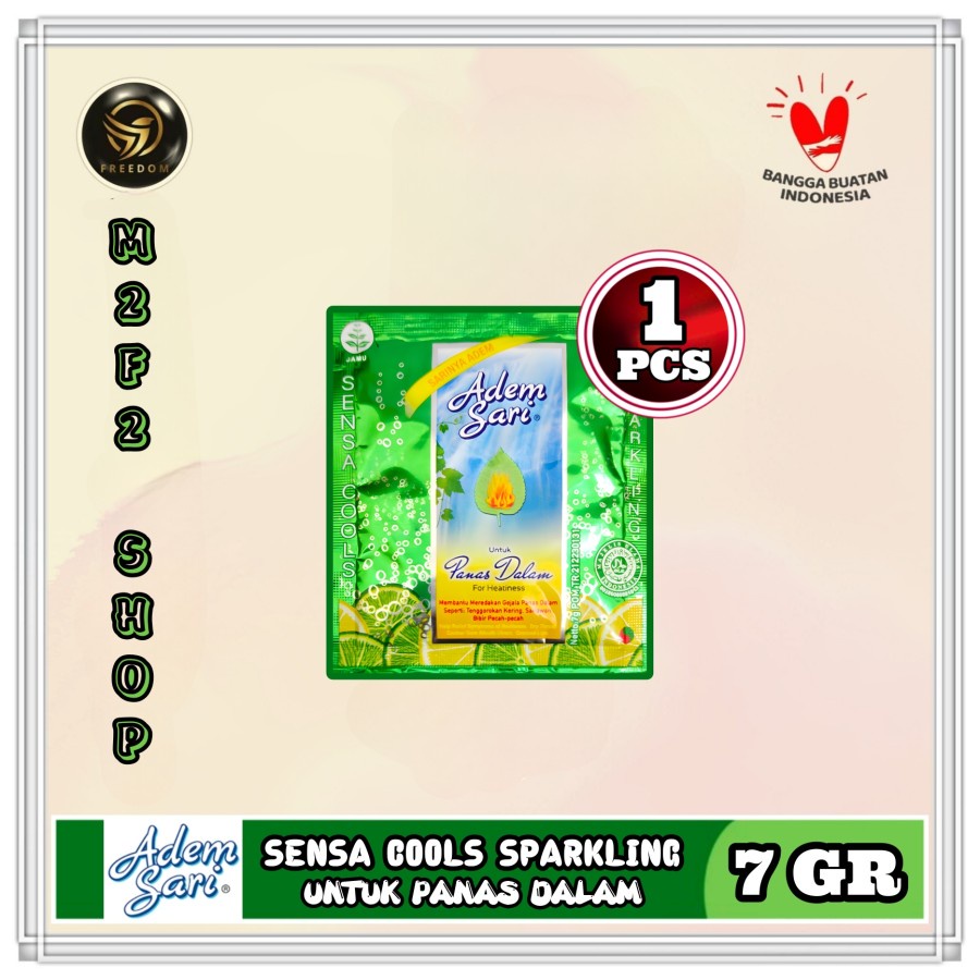 

Adem Sari Herbal Sensasi Cool Sparkling Bubuk Sachet - 7 gr (Kemasan 1 Pcs)