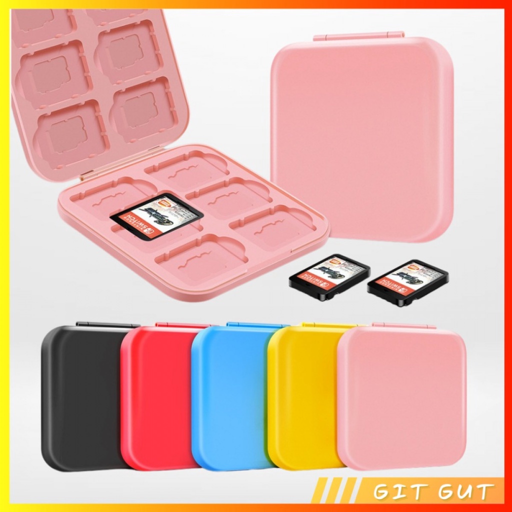 Simple Colourful Nintendo Switch Game Card Cartridge Box Case 12 in 1