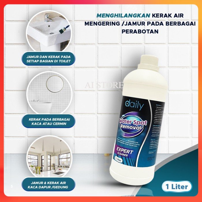 Pembersih Kaca Noda Kerak Jamur Kaca Daily Water Spot Removal 1Liter