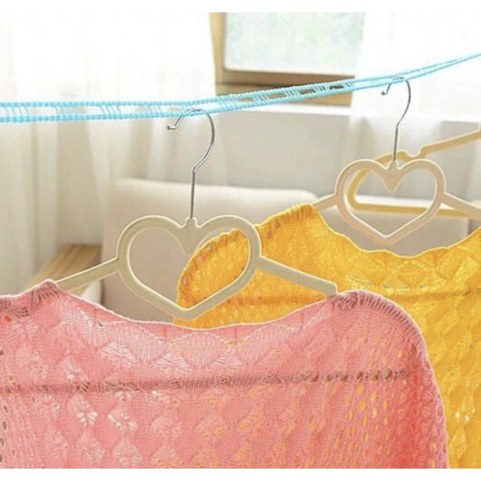 Portable Anti-skid Windproof Clothesline Fence-type Drying Cloth - 6 Pcs