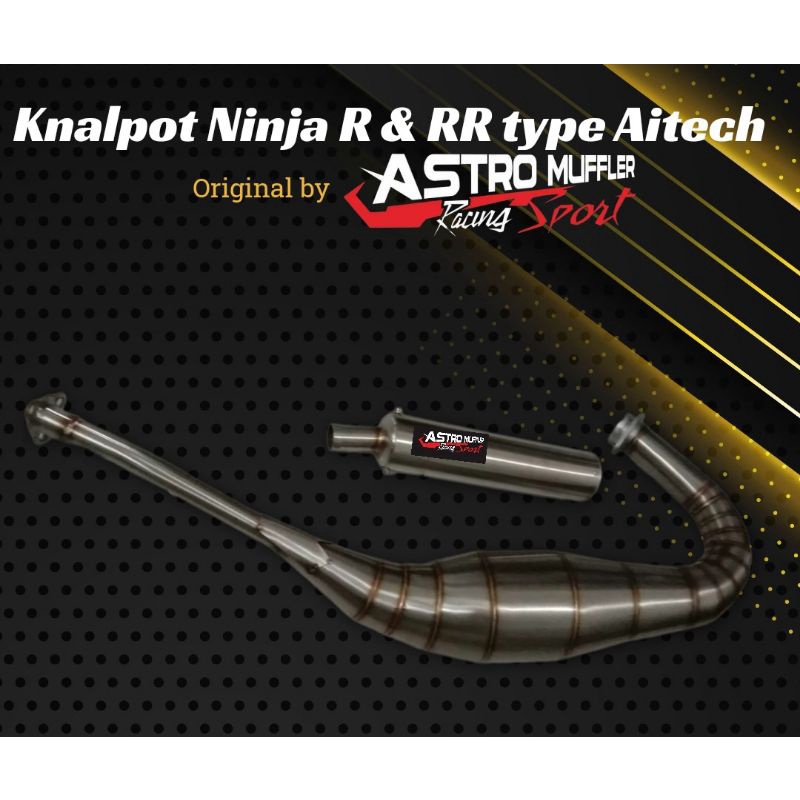 knalpot Ninja R dan Rr stainless type aitech original astro knalpot