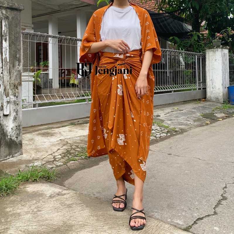 Rok Lilit Batik Jumputan Shibori Arunika Ori Handmade