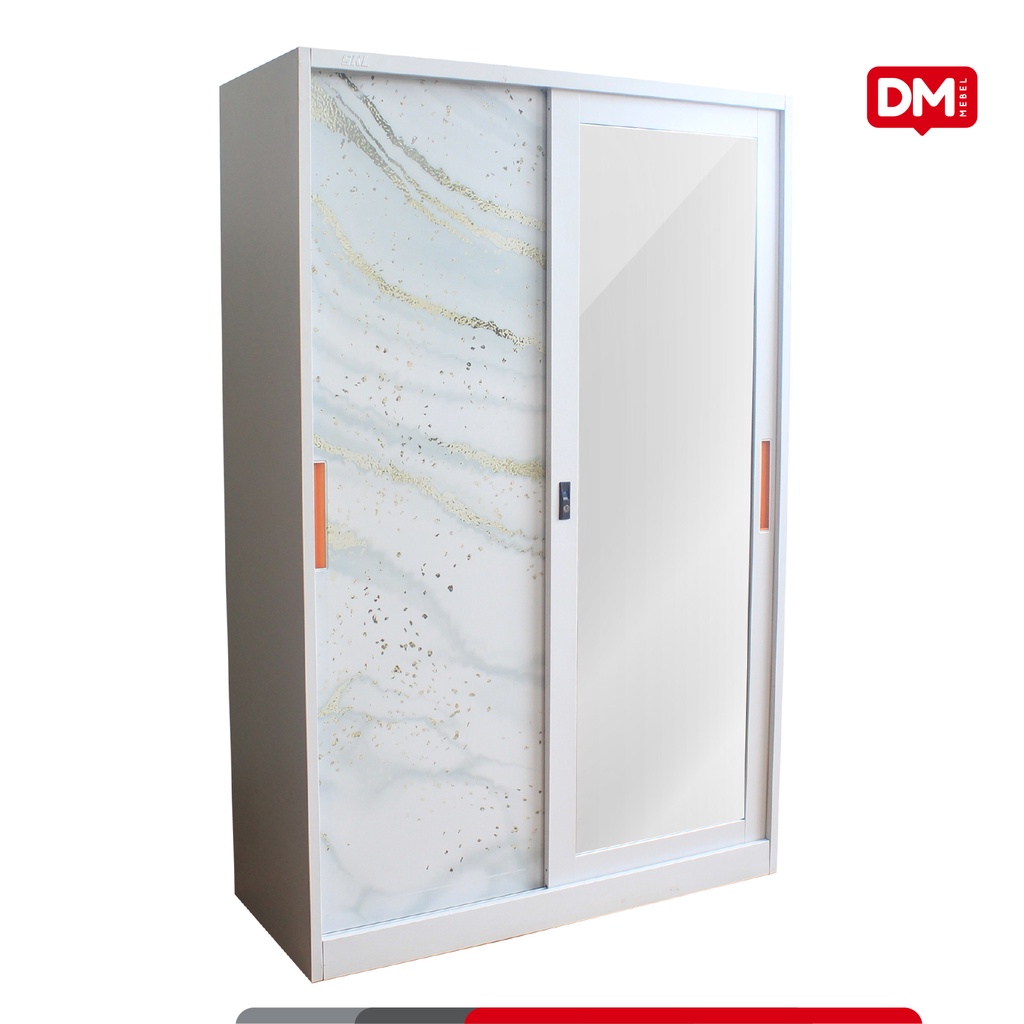 Lemari Besi Sliding Gio SP 120 SL - DM Mebel