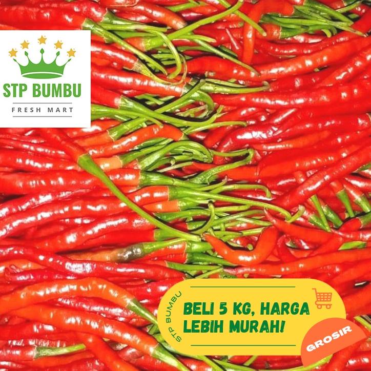 

✶ Cabe Merah Keriting Segar 1kg / Cabai Fresh ☀