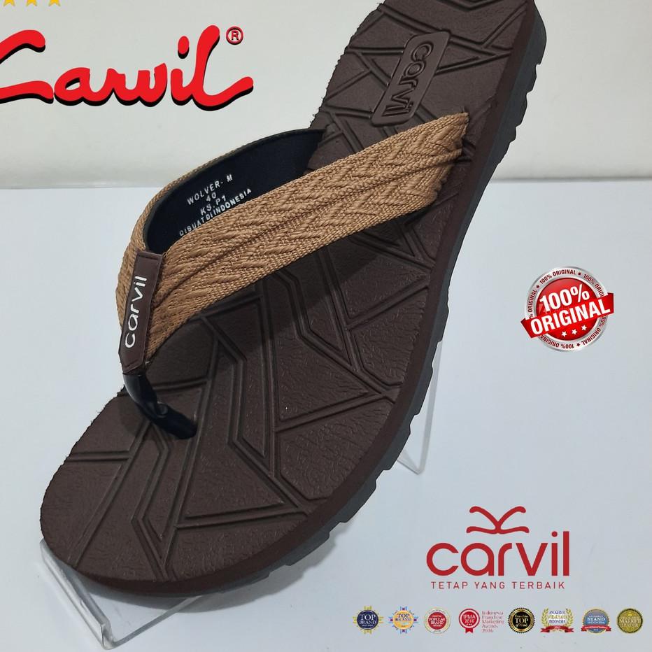 ● Sendal Jepit Carvil Pria Premium WOLFER & RENALDO & PIAGIO Adventure Original [DeSutan Store] ✶